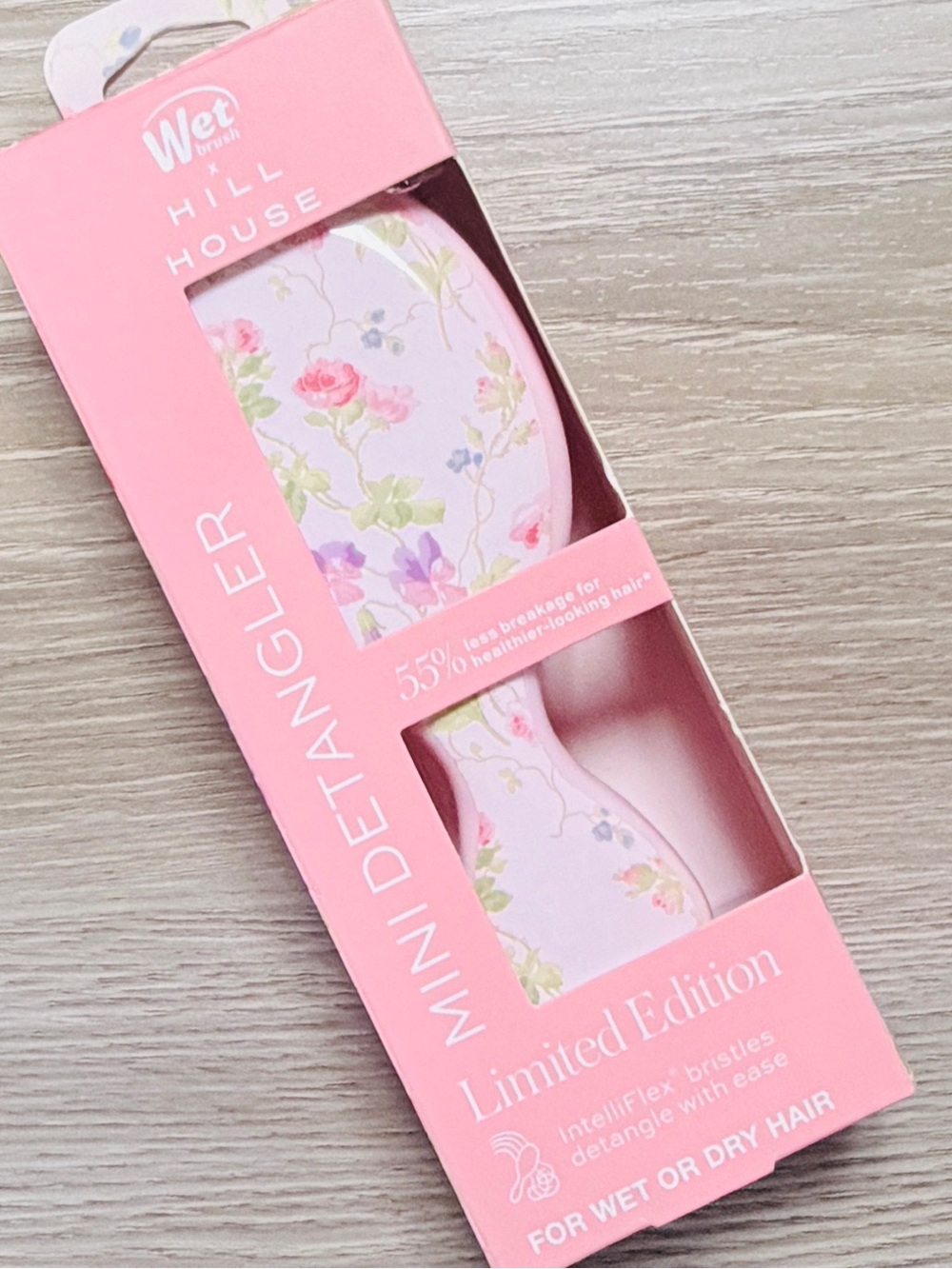 Limited Edition Wet Brush x Hill House Mini Detangler Brush - Pink Floral HTF